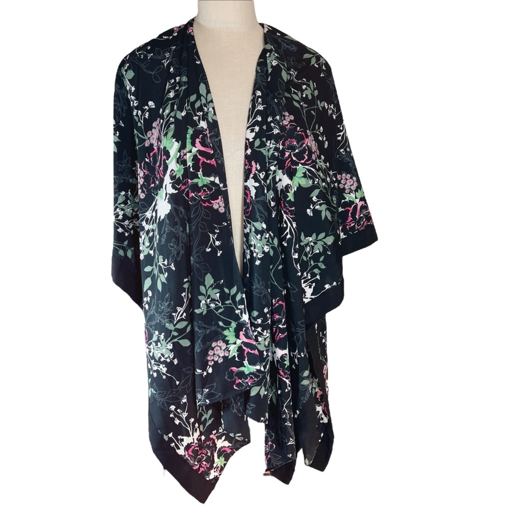 Kate Landry Dark Floral Kimono One Size Whimsigoth Fairy‎ Grunge Dark Flo…